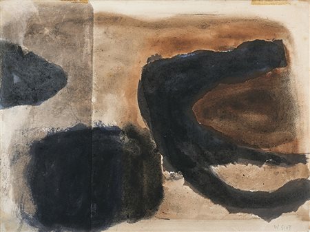 William Scott (Greenock 1913 - Bath 1989)"Composizione" 1966tecnica mista su...