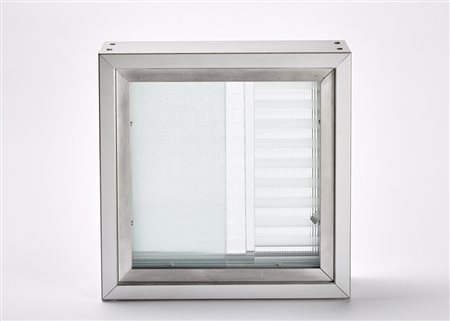 Nanda Vigo (Milano 1936)"Cronotopo" 1964metallo e vetri smerigliaticm...