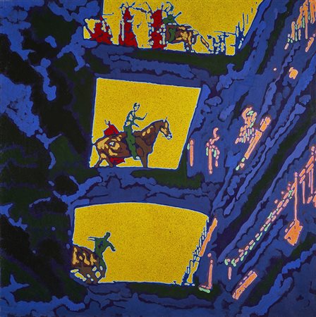 Giangiacomo Spadari (San Marino 1938 - Milano 1997)"Sciopero" 1978olio su...