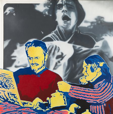 Giangiacomo Spadari (San Marino 1938 - Milano 1997)"Tavolo di lavoro"...