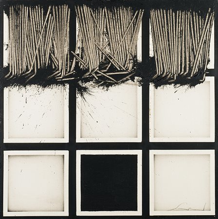 Emilio Scanavino (Genova 1922 - Milano 1986)"Le frange" 1974olio su tela...