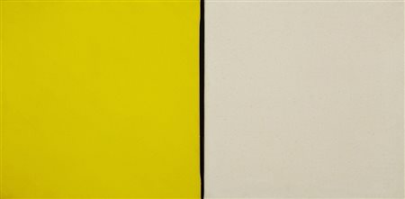 Carmen Gloria Morales (Cosenza 1947)"Dittico R 72-8-1" 1972olio su telacm...