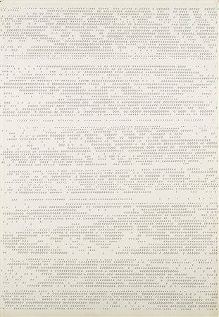 Dadamaino (Milano 1930 - 2004)"Lettera 12 - marzo 1980. Sono e non sono"...