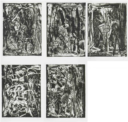 Emilio Vedova Venezia 1919 Specchi 1983 Acquaforte 37x25 Certificato di...