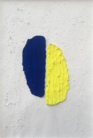 Pino Pinelli Catania 1938 Senza titolo Pittura su due elementi di cm. 21x8...