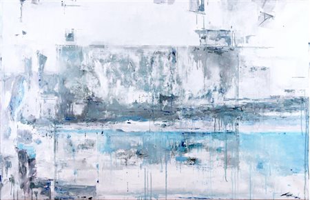 Air Daryal CALCINATE 1985 White Divinity 2017 Oil and mixed technique on...