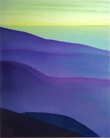 Sergio Repossini Milano 1957 Contrappunto di rilievi 2000 Olio su tela 100x80...