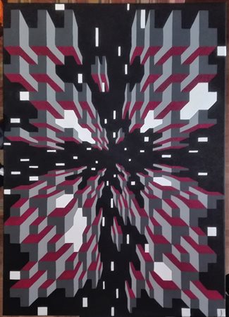 DRY tradate 1993 untitle 3 2017 tempera su tela 70x50 Certificato di autenticità