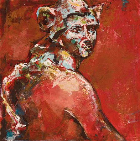 Mylent Como 1967 Fauno -Prince or Devil 2015 Tecnica mista su tela 40x40...