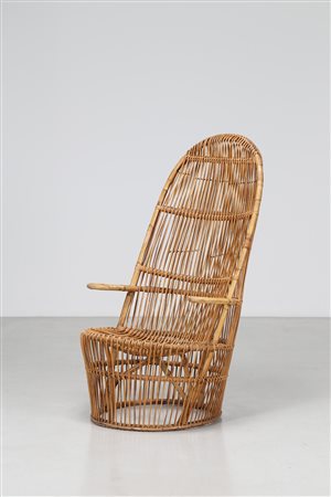 MODONESI AIMONE Poltrona in giunco, per Bonacina, 1958. . -. Cm 81,50 x...