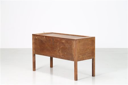 PONTI GIO' (1891 - 1979) Schedario a serranda in rovere, arredamento per gli...