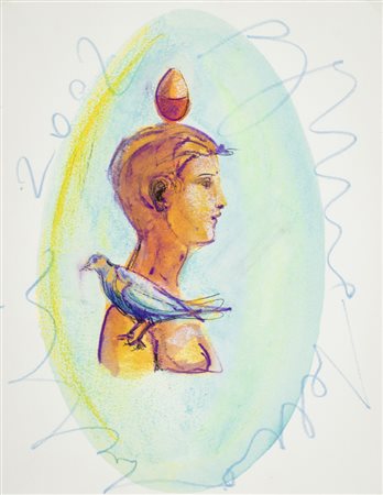 Bruno Ceccobelli (Montecastello Vibio (Pg) 1952) Omaggio a Marino Marini,...