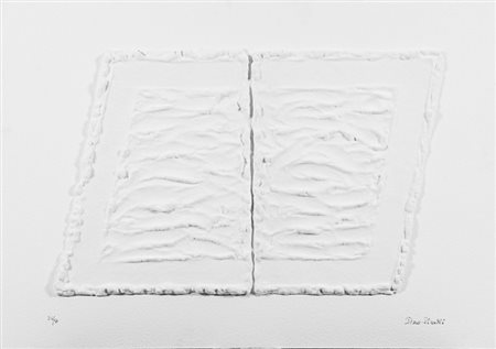 Pino Pinelli (Catania 1938) Pittura bianca, 2006 Serigrafia materica su...