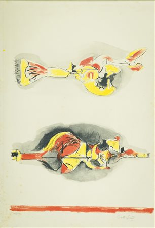Graham Sutherland (Londra 1903 Mentone 1980) Senza titolo, Litografia su...