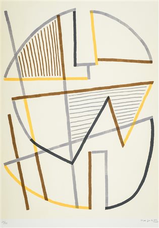 Alberto Magnelli (Firenze 1888 Parigi 1971) Donna seduta, 1970 Litografia su...