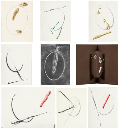 Umberto Mariani (Milano 1936) Specchi, 1987 Cofanetto contenente: Nove pezzi...