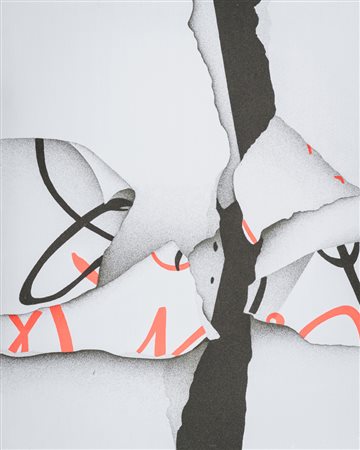 Agostino Ferrari (Milano 1938 ) Oltre la soglia, 2006 Acrilico e sabbia su...