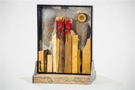 Pierluigi De Lutti (Monfalcone (Go) 1959 ) Doppia ferita, 2013 Tecnica mista...