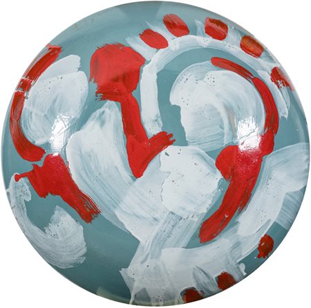 Bengt Lindstrom (Stoccolma 1925 2008) Senza titolo, 1997 Terracotta dipinta,...