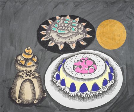 Concetto Pozzati (Vò di Padova 1935 Bologna 2017) Quasi dolce, 2011 Acrilico...