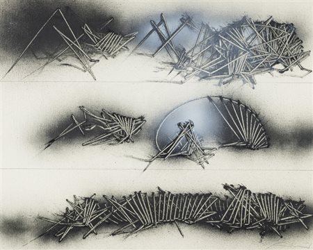 Emilio Scanavino (Genova 1922 Milano 1986) Alfabeto senza fine, 1985 Olio su...