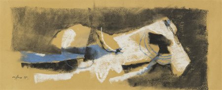 Afro Basaldella (Udine 1912 Zurigo 1976) Studio per doppia figura, 1955...