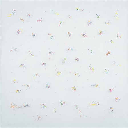 Luca Alinari (Firenze 1943 ) Doppio bianco - Prima prova equazioni, 2014...