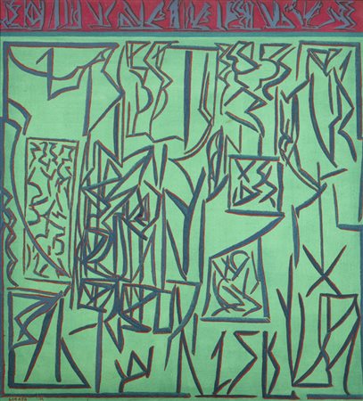 Riccardo Licata (Torino 1929 Venezia 2014) Senza titolo, 1974 Olio su tela,...