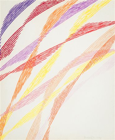 Piero Dorazio (Roma 1927 2005) Senza titolo, 1989 Acquerello su carta di riso...