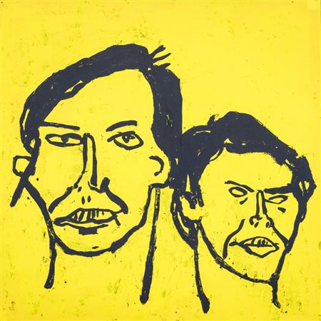 Donald Baechler (Hartford USA 1956 ) Double Protrait of George Condo, 1984...