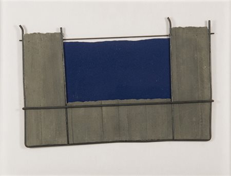Giuseppe Uncini (Fabriano 1929 2008) Rilievo con blu n° 99b, 2000 Cemento e...