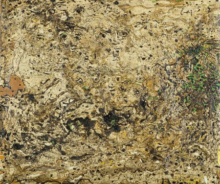 Enrico Baj (Milano 1924 2003) 0302149, 1957 Tecnica mista su tela, cm. 64x76,...