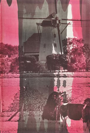 Mimmo Rotella (Catanzaro 1918 Milano 2006) Paysage Rosé, 1967 Artypo su tela,...