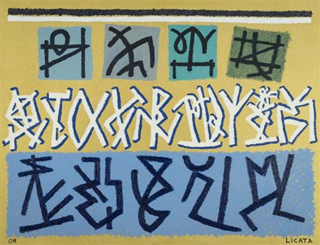 Riccardo Licata (Torino 1929 Venezia 2014) Senza titolo, 2008 Olio su tela,...