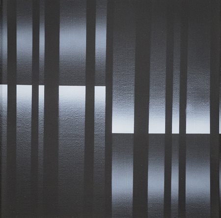 Ennio Finzi (Venezia 1931 ) Struttura luce, 1976 Acrilico su tela, cm. 30x30....