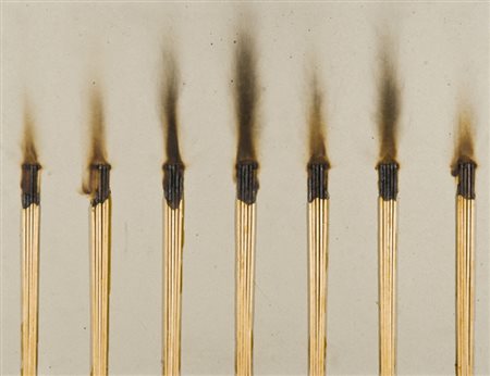 Bernard Aubertin (Fotenay aux Roses 1934 2015) Dessin de feu, 1974 Fiammiferi...