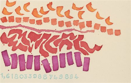 Giorgio Griffa (Torino 1936 ) Sezione aurea , 2010 Acrilico su tela, cm....