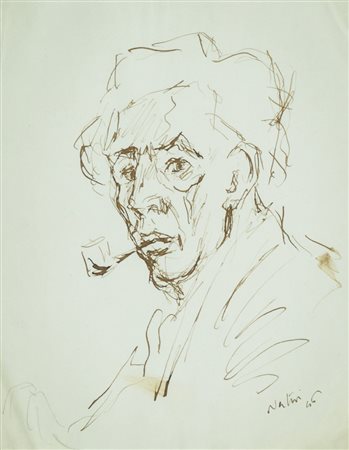 Gualtiero Nativi (Pistoia Greve in Chianti (Fi) 1999) Ritratto, 1946 China su...