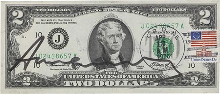 Andy Warhol Pittsburgh 1928 - New York 1987 Two Dollars Jefferson Tecnica...