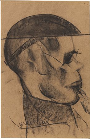 Lorenzo Viani Viareggio (Lu) 1882 - Ostia (Roma) 1936 Soldato Carboncino su...