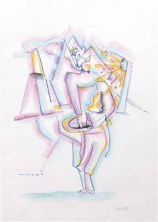 Antonio Marasco Nicastro (Cz) 1896 - Firenze 1975 Cameriere, 1969 ca....