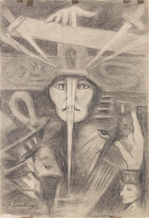 Arturo Ciacelli Arnara (Roma) 1883 - Venezia 1966 Da Zarathustra, 1912 Matita...