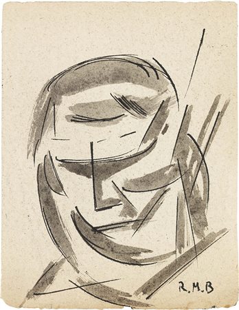 Roberto Marcello (Iras) Baldessari Innsbruck 1894 - Roma 1965 Volto China su...