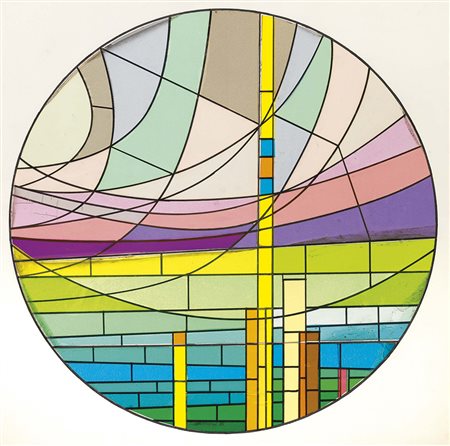 Luigi Veronesi Milano 1908 - 1998 Senza titolo, 1970 Collage su cartoncino,...