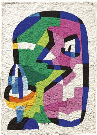 Ugo Nespolo Mosso (Bi) 1941 È il tempo, 2005 Soft painting, cm. 70x50 Firma...