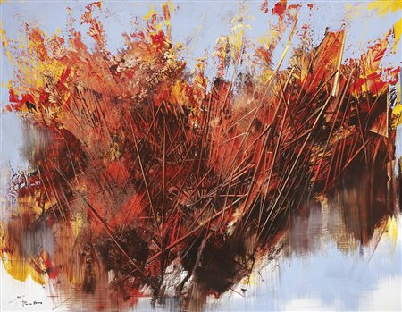 Antonio Pedretti Gavirate (Va) 1950 Il canneto, 2011 Olio su tela, cm....