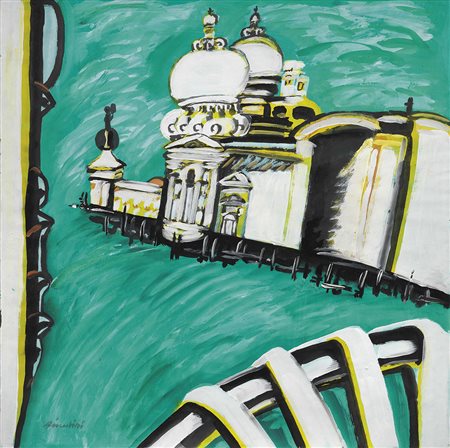 Remo Brindisi Roma 1918 - Lido di Spina (Fe) 1996 Venezia Tempera su...