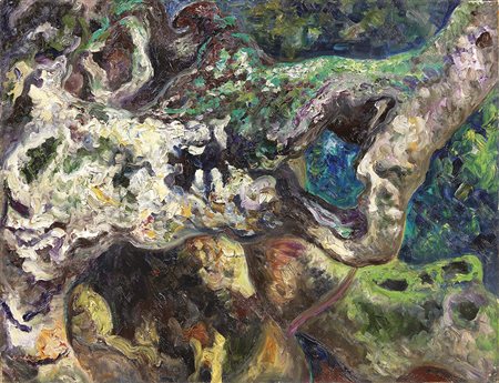 Carlo Levi Torino 1902 - Roma 1975 Carrubo, 1971 Olio su tela, cm. 70x90...