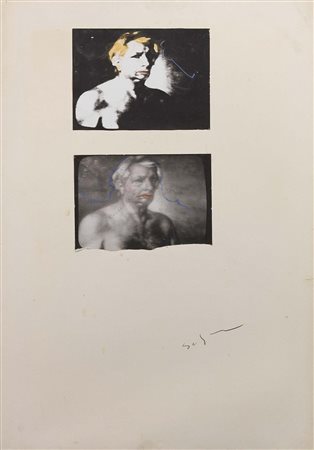 Mario Schifano Homs 1934 - Roma 1998 Senza titolo, 1973-78 Tecnica mista su...