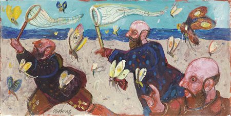 Antonio Possenti Lucca 1933 - 2016 Senza titolo Olio su cartone telato, cm....